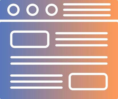 Process Gradient Icon vector