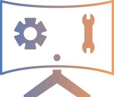 Technical Support Gradient Icon vector