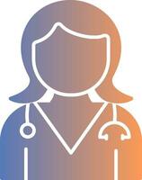 Doctor Gradient Icon vector