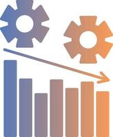 Management Gradient Icon vector