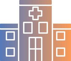 Hospital Gradient Icon vector