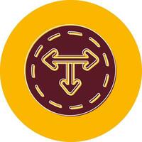 T Junction Vector Icon