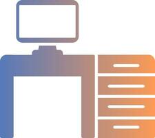 Desktop Gradient Icon vector