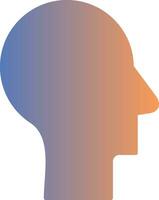 Mind Gradient Icon vector