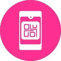 icono de vector de código qr