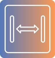 Size Gradient Icon vector