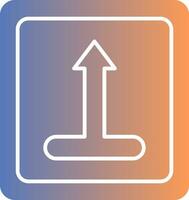 Merge Gradient Icon vector
