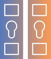 Locker Gradient Icon vector