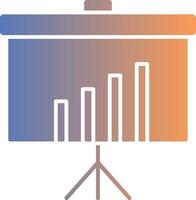 Presentation Gradient Icon vector