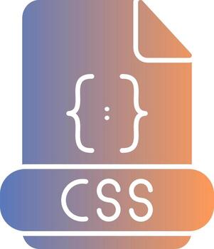css degradado icono vector