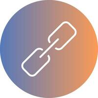 Link Gradient Icon vector