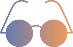 Eyeglasses Gradient Icon vector