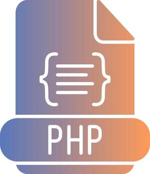 Php Gradient Icon vector