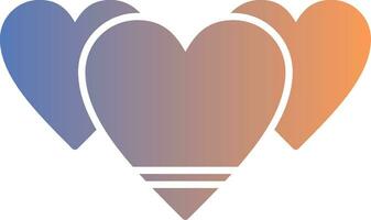 Heart Gradient Icon vector