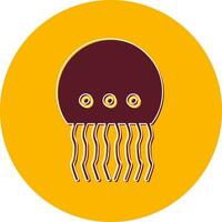 icono de vector de medusas