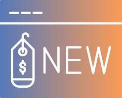 New Item Gradient Icon vector