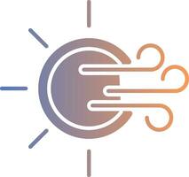 Windy Gradient Icon vector