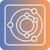 Radar Gradient Icon vector