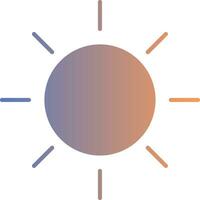 Sun Gradient Icon vector