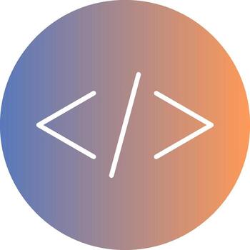 Coding Gradient Icon vector