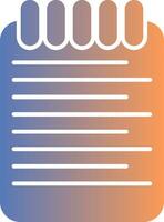 List Gradient Icon vector