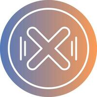 Cancel Gradient Icon vector