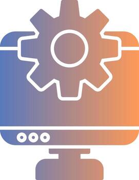 Development Gradient Icon vector