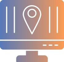 Location Gradient Icon vector