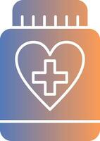 Pill Gradient Icon vector