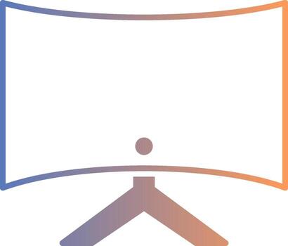 icono de gradiente de computadora vector