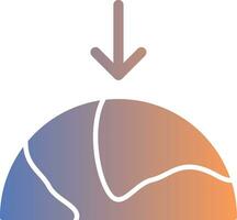 Gravity Gradient Icon vector
