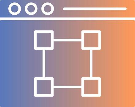 Text Editor Gradient Icon vector