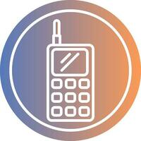 Walkie Talkie Gradient Icon vector