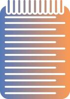 List Gradient Icon vector