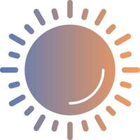 Sun Gradient Icon vector