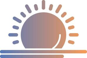 Sun Gradient Icon vector