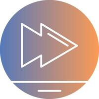 Skip Gradient Icon vector