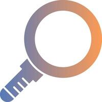 Magnifying Glass Gradient Icon vector