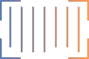 Barcode Gradient Icon vector