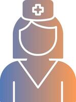 Nurse Gradient Icon vector