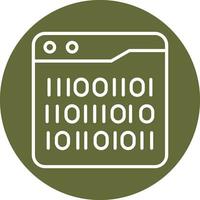 Binary Code Vector Icon