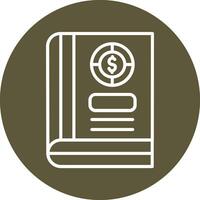 icono de vector de libro de contabilidad