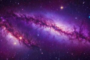 AI generated solar place galaxy, nebula, and stars flat lay background. Pro Photo