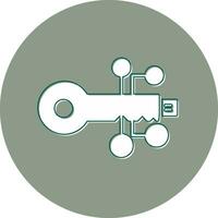 digital key Vector Icon