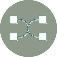 Many To Many Vector Icon