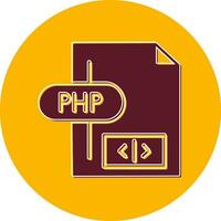 icono de vector de php