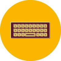 icono de vector de teclado