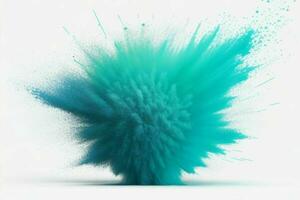 AI generated Radial vibrant powder explosion motion abstract wallpaper background. Pro Photo