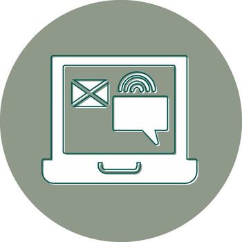 icono de vector de chatbot