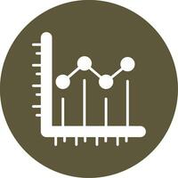 Line chart Vector Icon